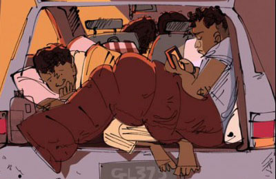 Family forced to sleep in their car